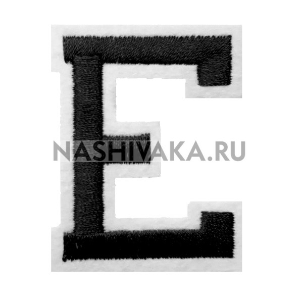 Нашивка Буква "E" (200200), 50х40мм