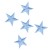 Нашивка Звезда голубая 35 mm (202775), 35х35мм