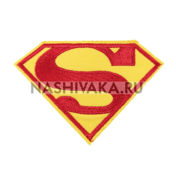 Нашивка Superman малая (200302), 58х80мм