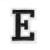 Нашивка Буква "E" (202289), 45х32мм