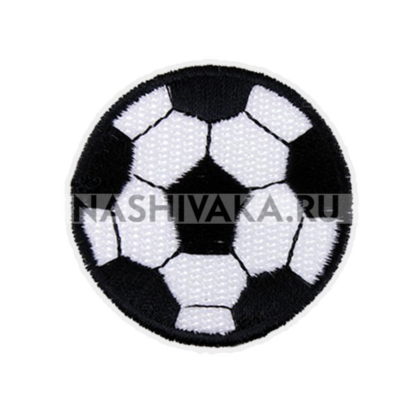 Нашивка Футбольный мяч (200304), 40х40мм
