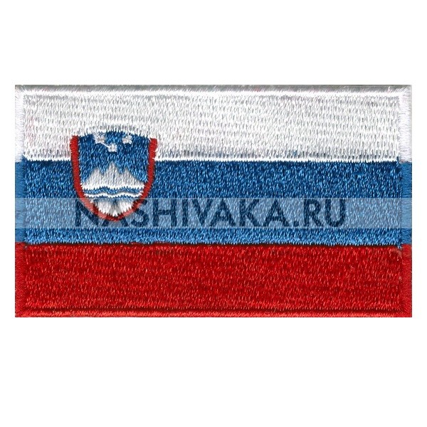 Нашивка Флаг Словении (202112), 37х62мм