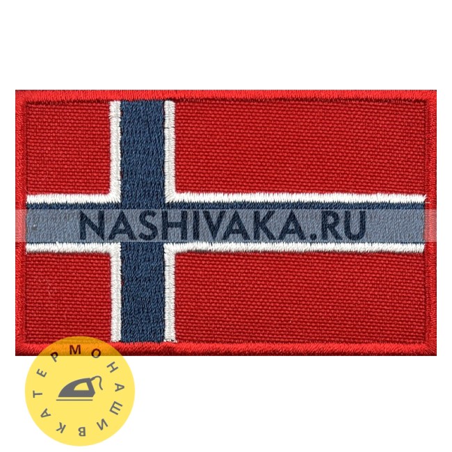Нашивка Флаг Норвегии (202692), 50х80мм