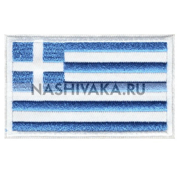 Нашивка Флаг Греции (202494), 50х80мм