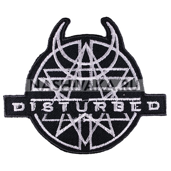 Нашивка Disturbed (200709), 90х100мм