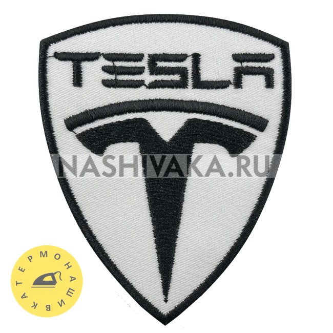 Нашивка Tesla (215227), 85х70мм