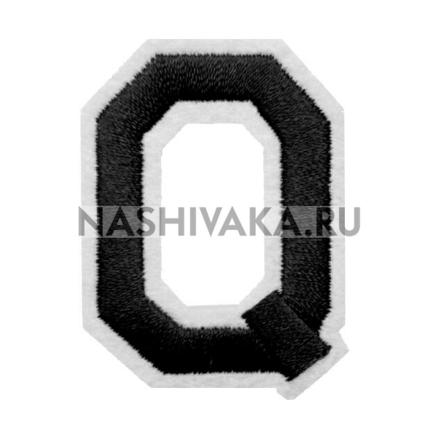 Нашивка Буква "Q" (200212), 50х40мм