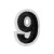 Нашивка Цифра "9" (201248), 45х32мм