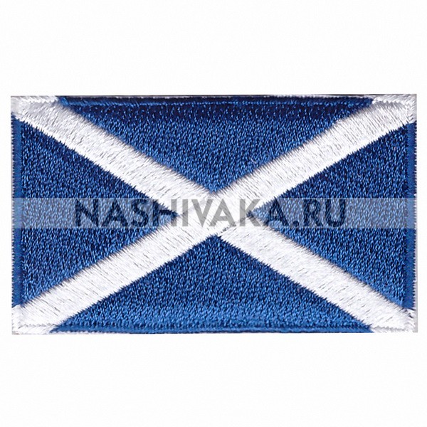 Нашивка Флаг Шотландии (201101), 38х64мм
