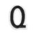 Нашивка Буква "Q" (202301), 45х32мм