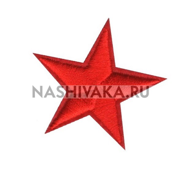 Нашивка Звезда красная (200056), 42х42мм