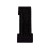 Нашивка Цифра "1" черная (201003), 37х15мм