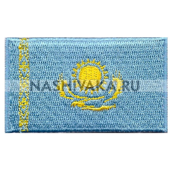 Нашивка Флаг Казахстана (201108), 38х64мм