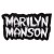 Нашивка Marilyn Manson (201260), 45х80мм