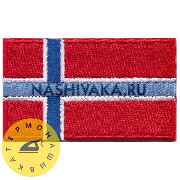 Нашивка Флаг Норвегии (201113), 38х64мм