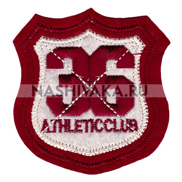 Нашивка Athleticclub номер "36" (201646), 80х75мм