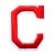 Нашивка Буква "C" красная (202512), 50х40мм