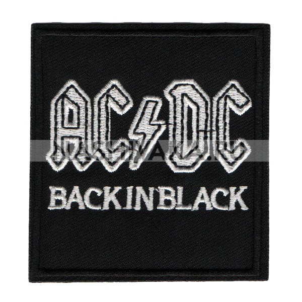 Нашивка AC/DC - Back In Black (202713), 75х70мм