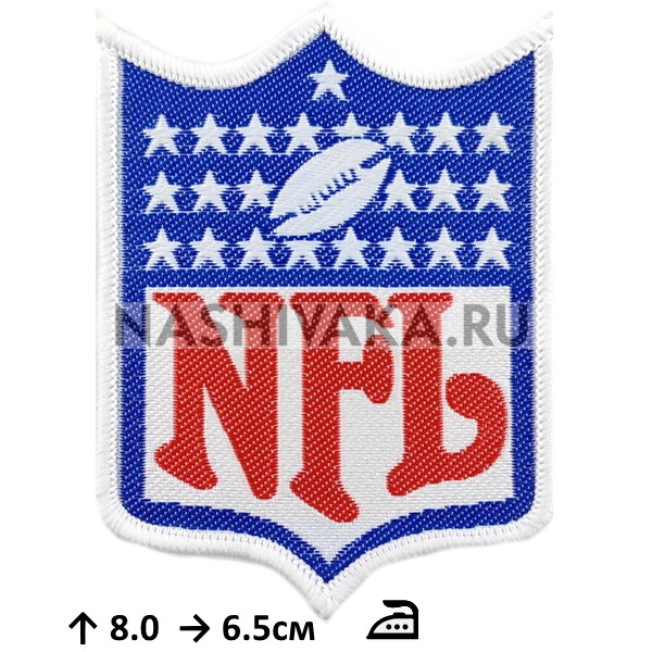 Нашивка NFL (215242), 80х65мм