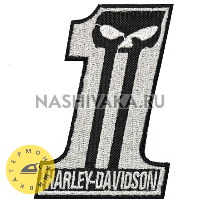 Нашивка Harley Davidson №1 (200027), 85х60мм