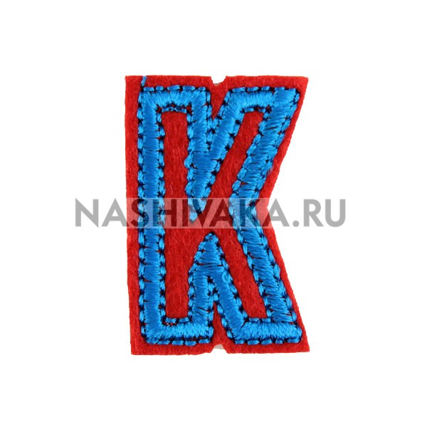 Нашивка Буква "K" (200428), 33х25мм