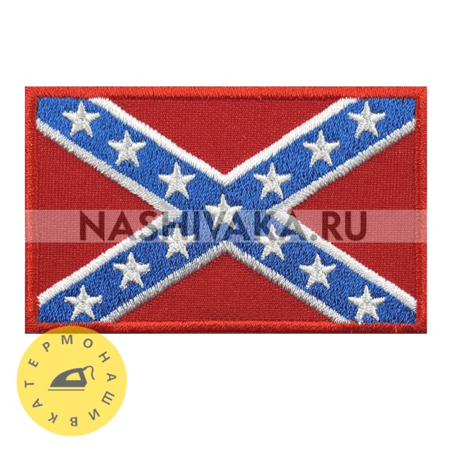 Нашивка Флаг Конфедерации (202790), 50х80мм