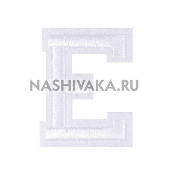 Нашивка Буква "E" (200331), 50х40мм