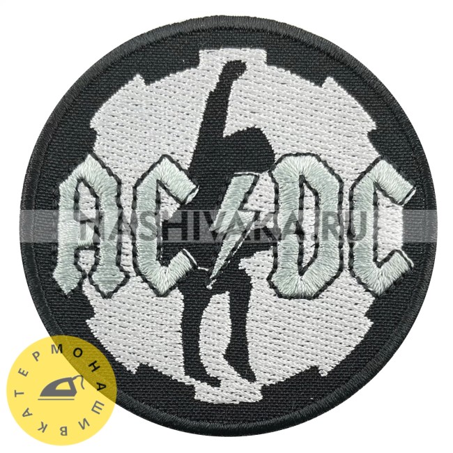 Нашивка AC/DC (200031), 70х70мм