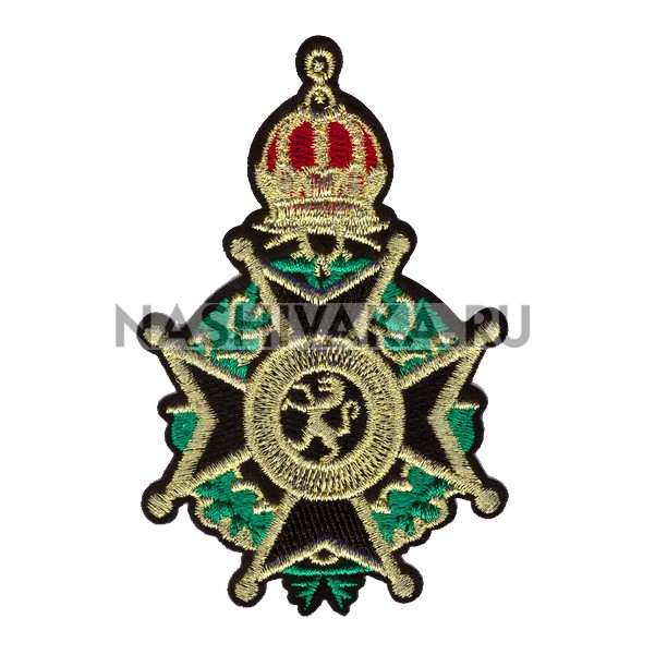 Нашивка Герб с короной (201850), 100х65мм