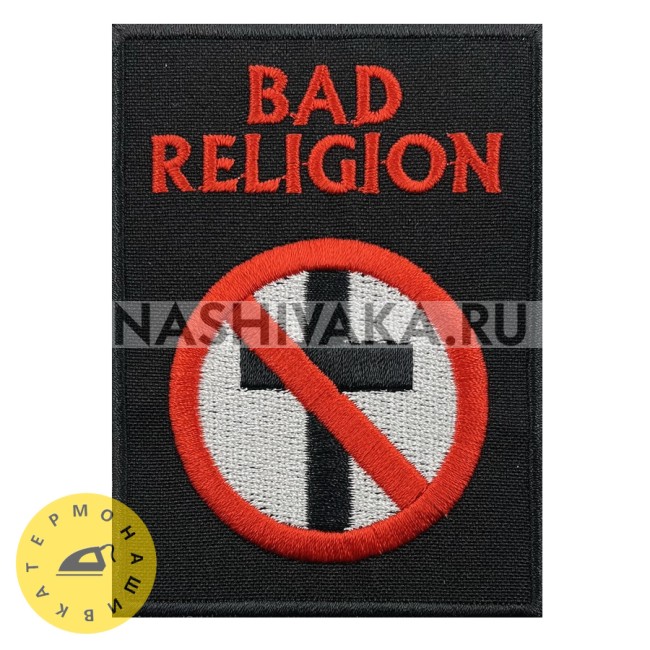 Нашивка Bad Religion (212151), 85х60мм