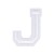 Нашивка Буква "J" (200336), 50х40мм