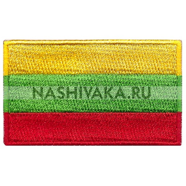 Нашивка Флаг Литвы (201631), 38х64мм