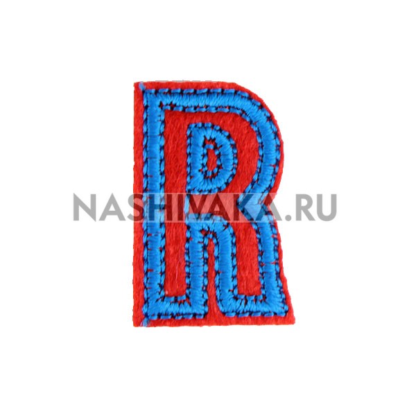 Нашивка Буква "R" (200435), 33х25мм