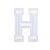 Нашивка Буква "H" (200334), 50х40мм