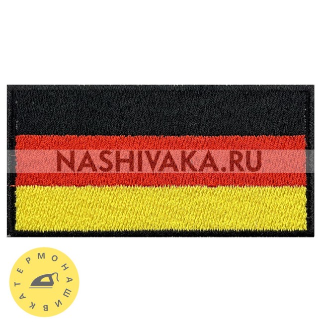 Нашивка Флаг Германии (202723), 40х80мм