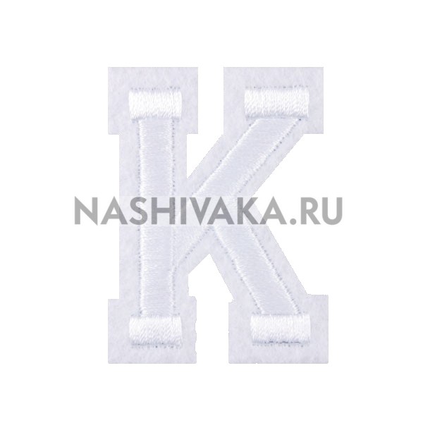 Нашивка Буква "K" (200337), 50х40мм