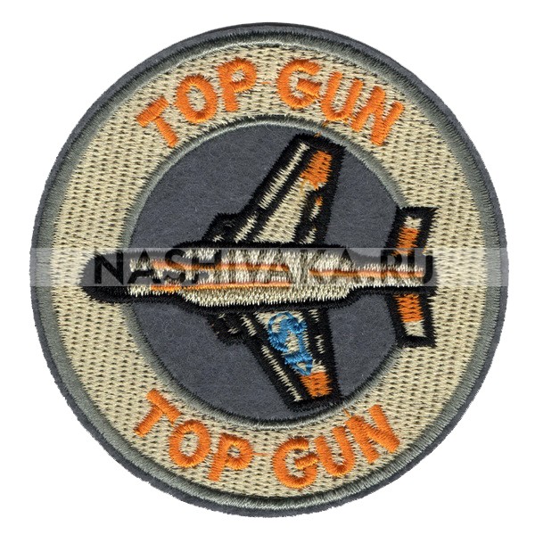 Нашивка Top Gun (202423), 85х85мм