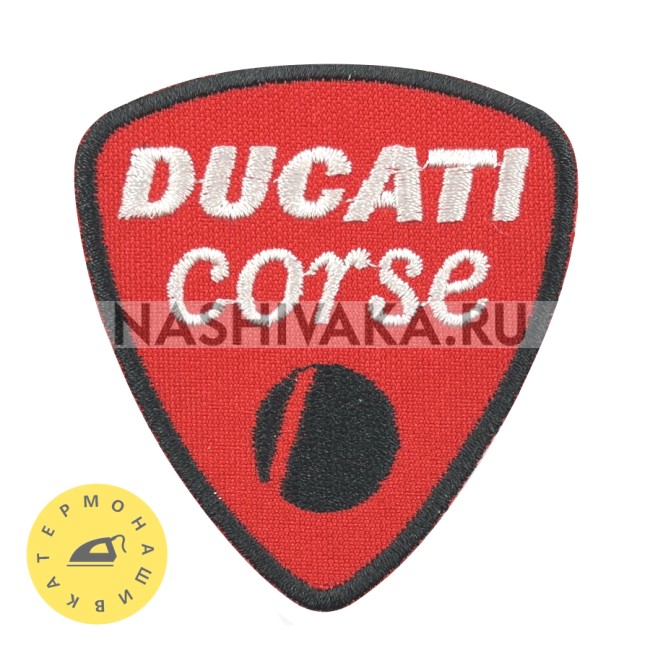 Нашивка Ducati Corse (200638), 70х63мм