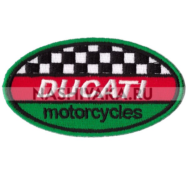 Нашивка Ducati (200639), 50х90мм