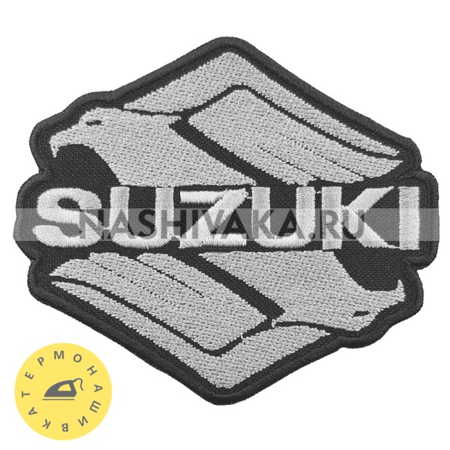 Нашивка Suzuki (215514), 75х85мм