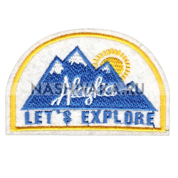 Нашивка Alaska - Lets Explore (202432), 57х87мм
