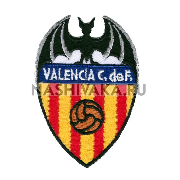 Нашивка FC Valencia (201036), 80х55мм