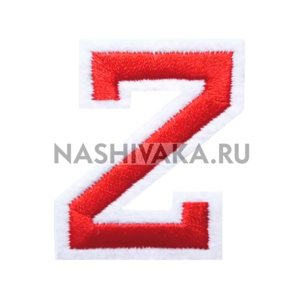 Нашивка Буква "Z" красная (202534), 50х40мм