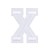 Нашивка Буква "X" (200350), 50х40мм