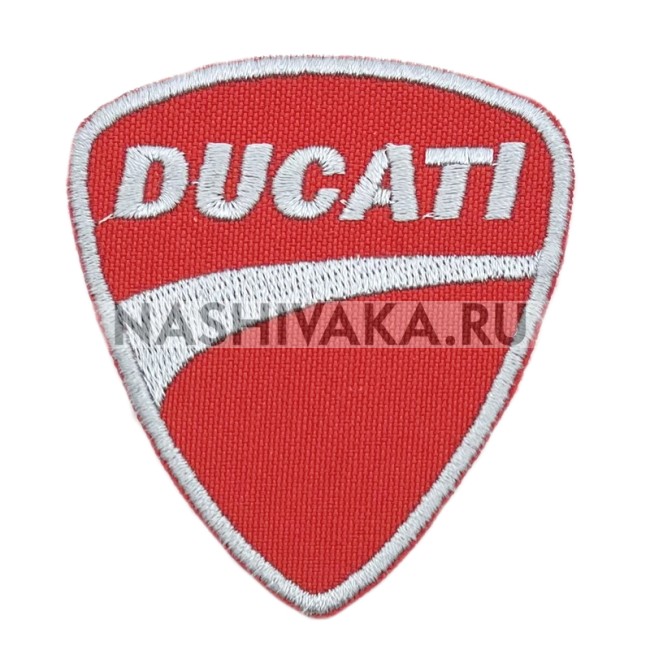 Нашивка Ducati (201288), 70х63мм
