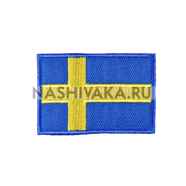 Нашивка Флаг Швеции (201573), 30х44мм