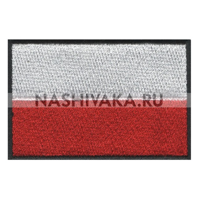 Нашивка Флаг Польши, Индонезии, Монако (202438), 47х76мм