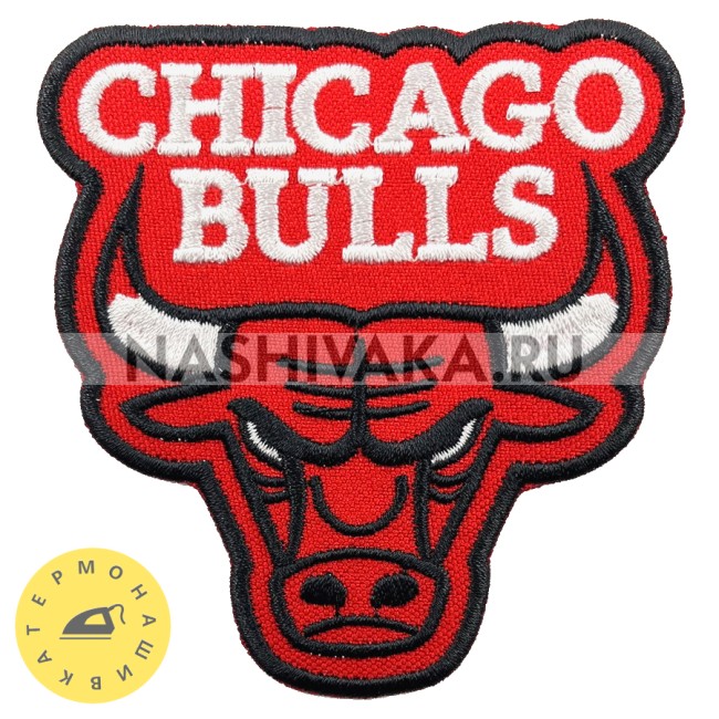 Нашивка NBA Chicago Bulls (215523), 85х80мм