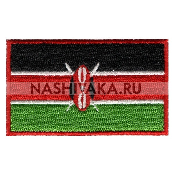 Нашивка Флаг Кении (202540), 38х64мм