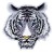 Нашивка Тигр (200157), 90х90мм